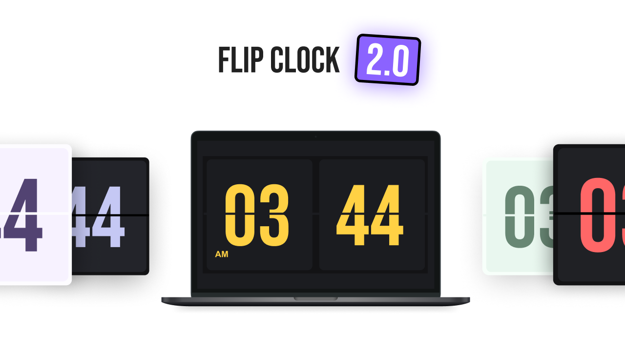 Flipclock 2.0 - Sadece bir saatten daha fazlası medya 2