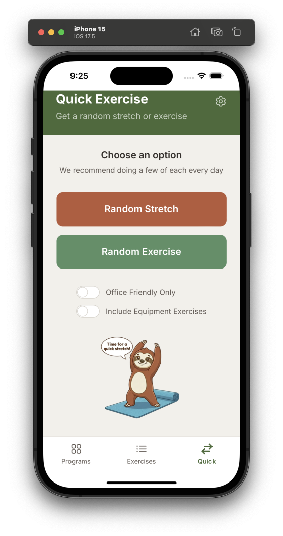 Olly: Posture Exercises & Stretches  gallery image