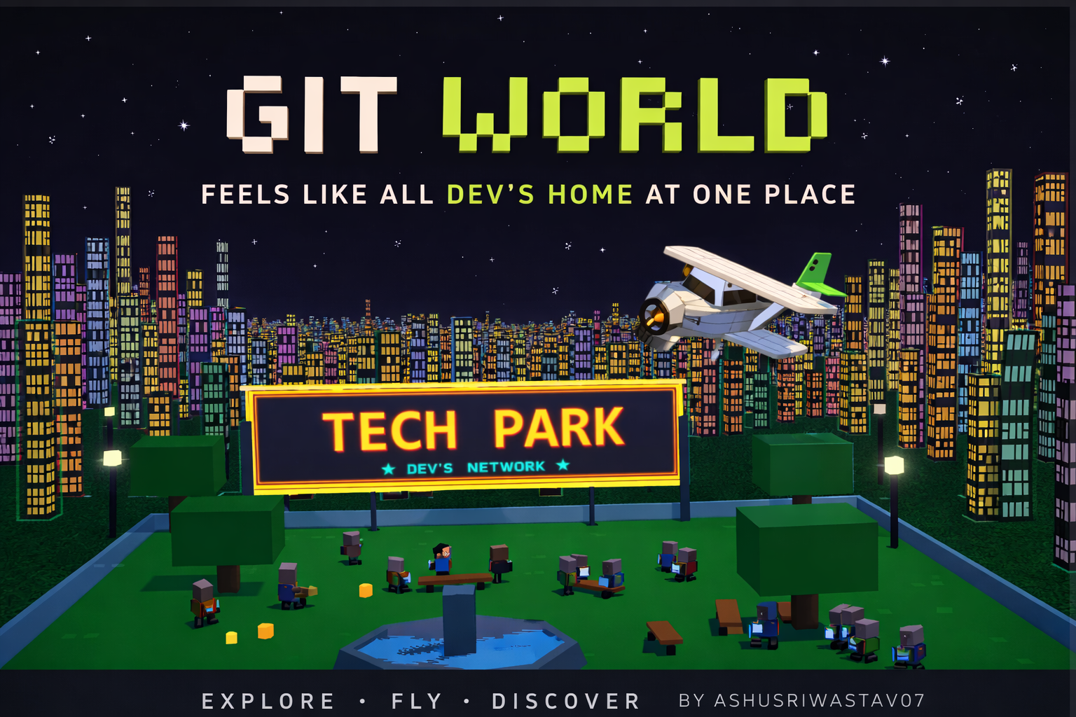 Git World - Product Hunt launch logo and brand identity