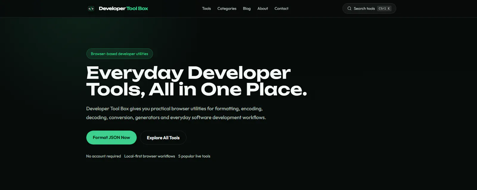 Developer Tool Box screenshot 1