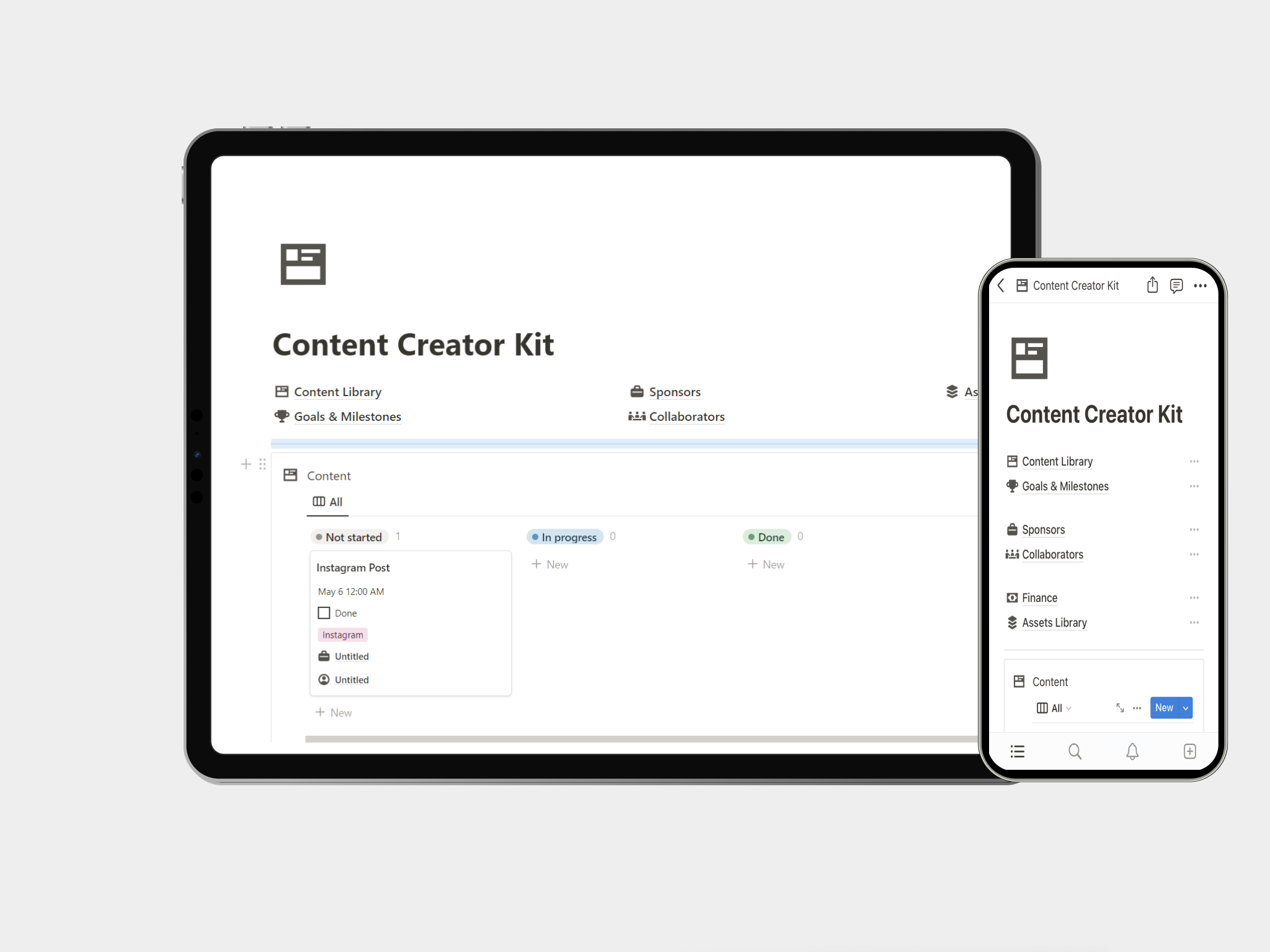 Média Kit de créateur de contenu de notion - Élevez votre création de contenu 4