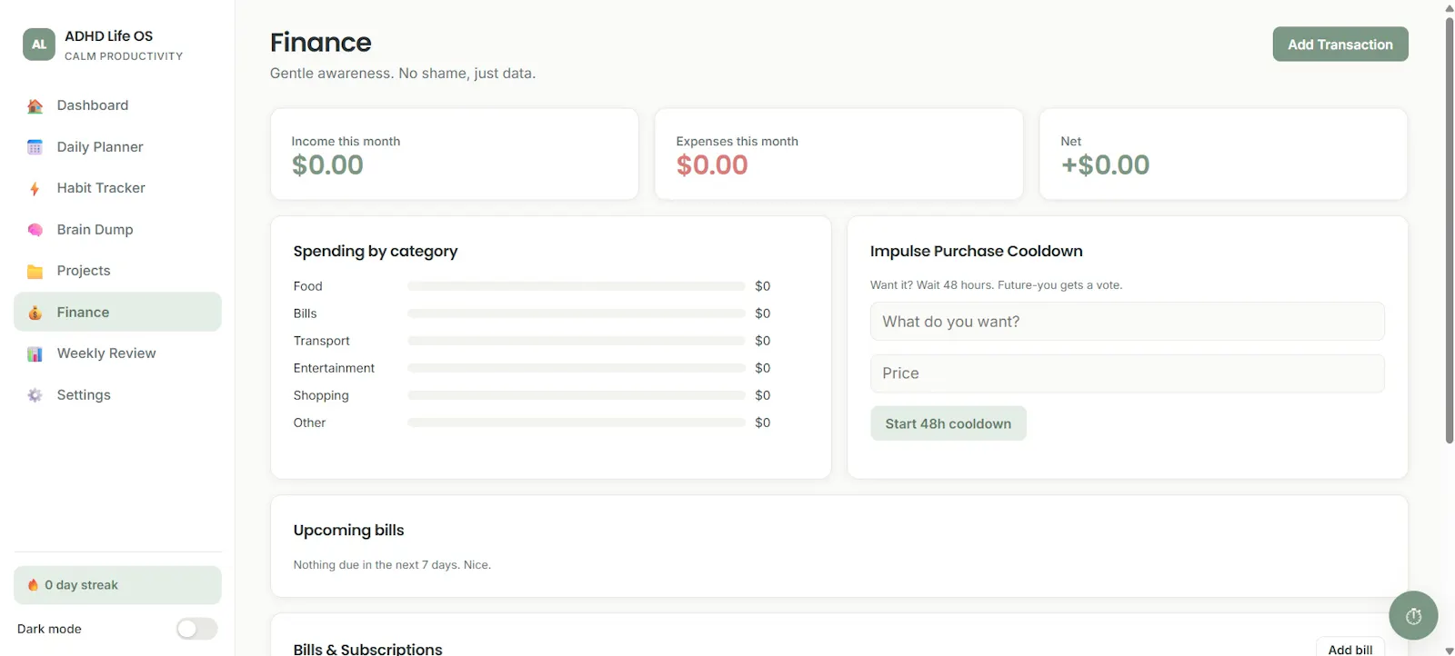 ADHD Life OS  screenshot 1