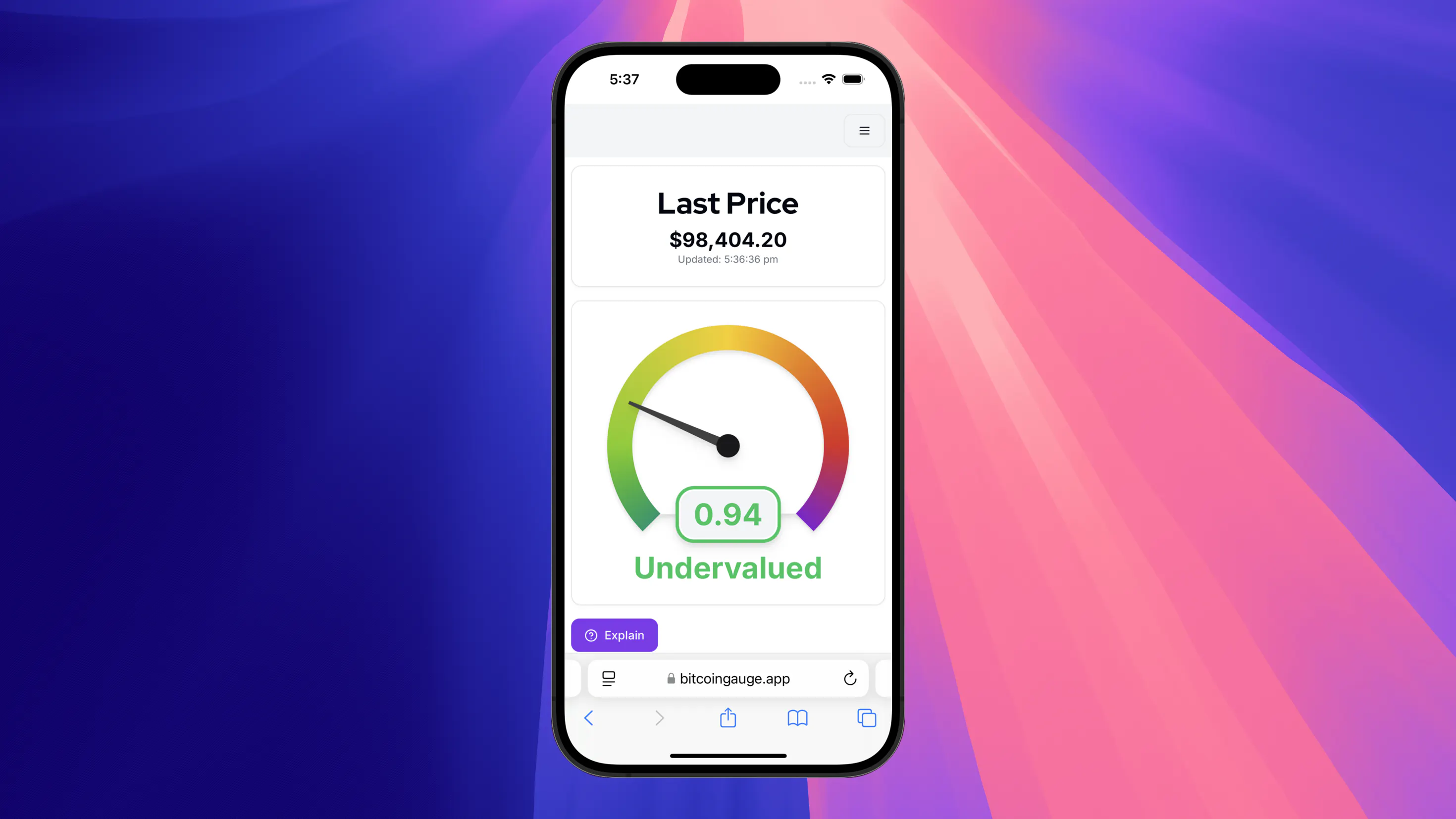 Bitcoin Gauge gallery image
