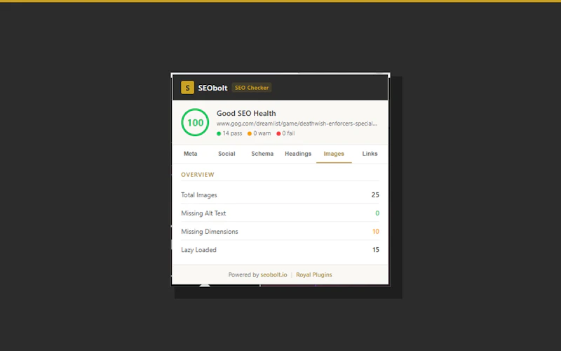 SEObolt SEO Checker (Chrome Extension) screenshot 3