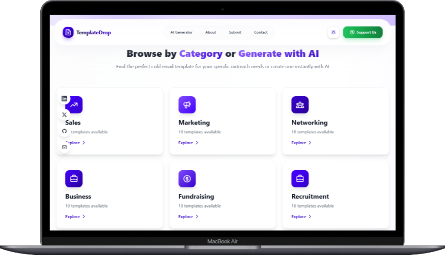 TemplateDrop - Screenshot 3 showing product features and functionality