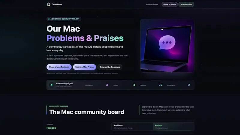 Our Mac Problems & Praises screenshot 1 (video preview)
