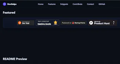 DevSnips – Frontend Snippet Library gallery image