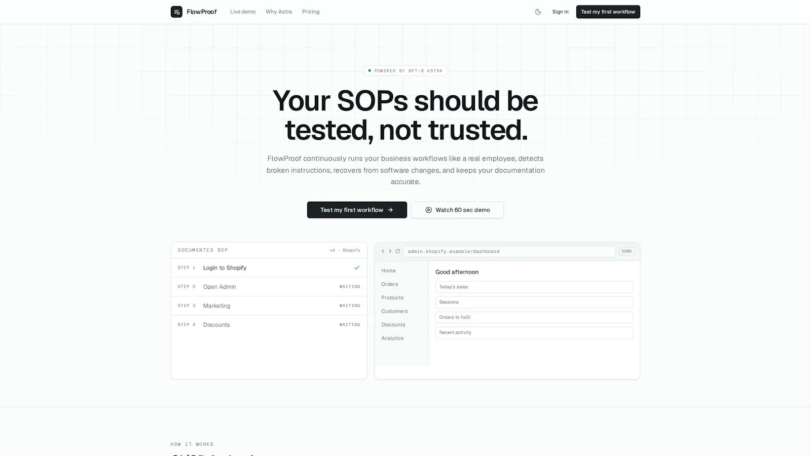 FlowProof screenshot 1