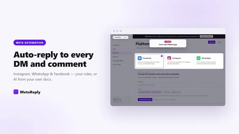 MetaReply screenshot 1 (video preview)