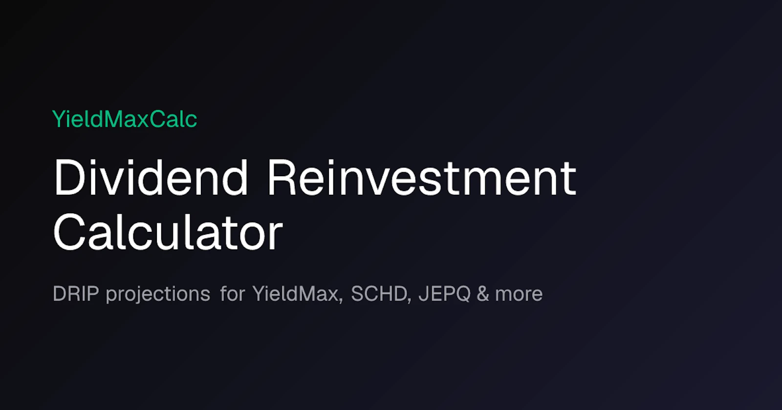 YieldMaxCalc screenshot 1