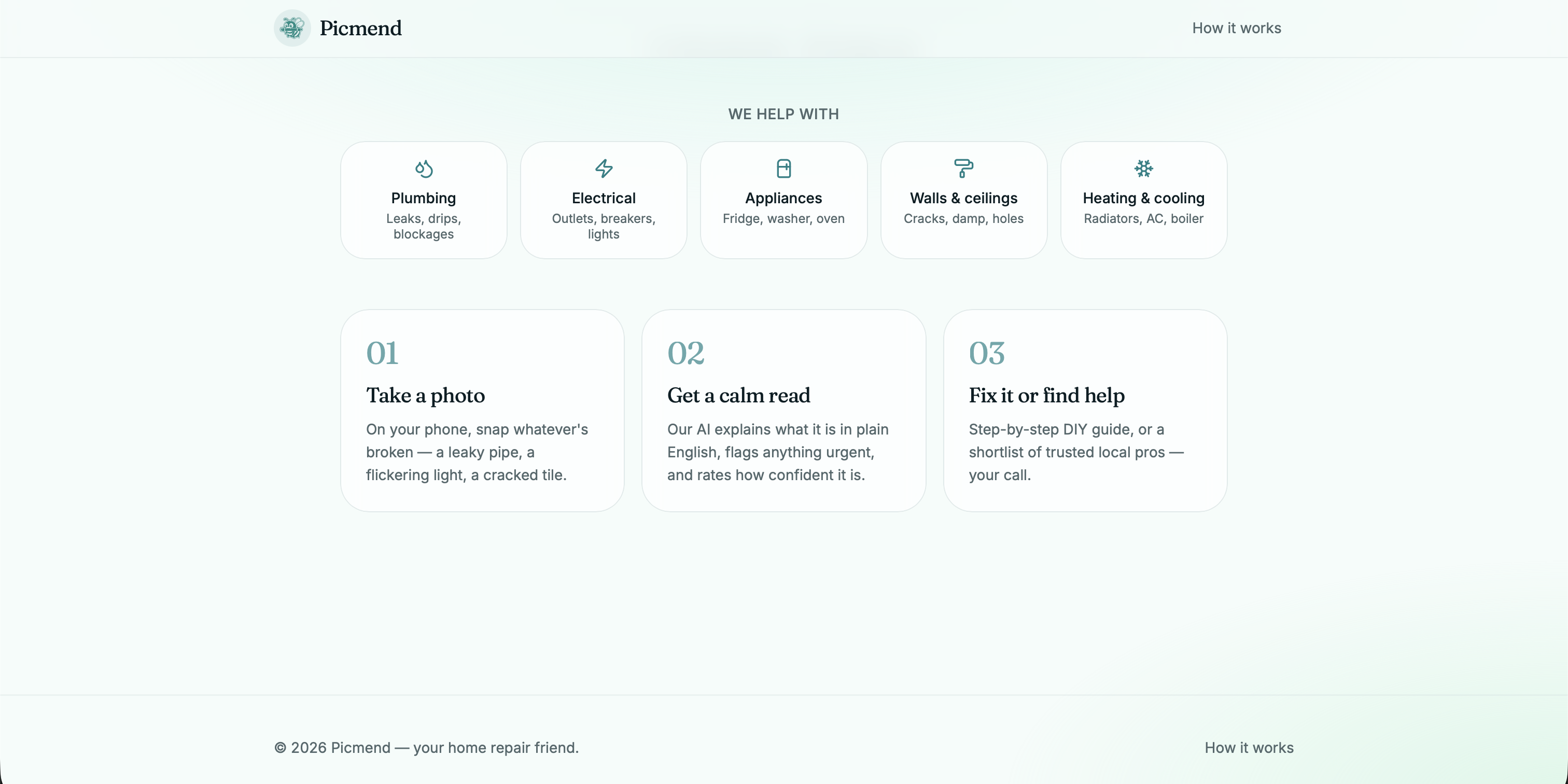 Picmend — Snap a photo, fix what broke gallery image