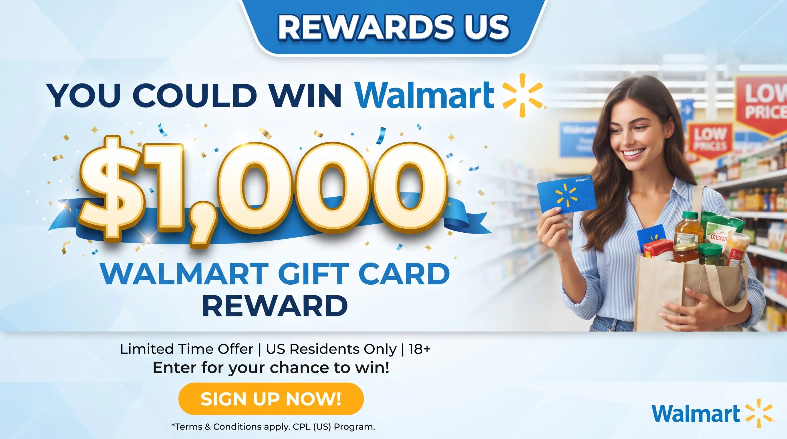 Rewards US - Walmart $1,000 - CPL (US)