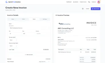 Quick Free Invoice gallery image