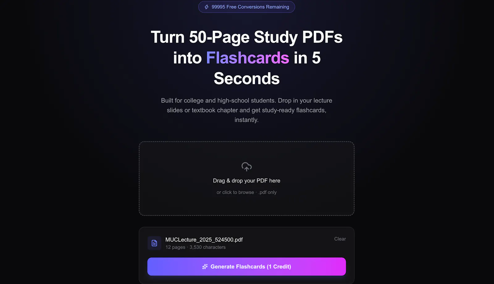 Flashcards AI screenshot 2