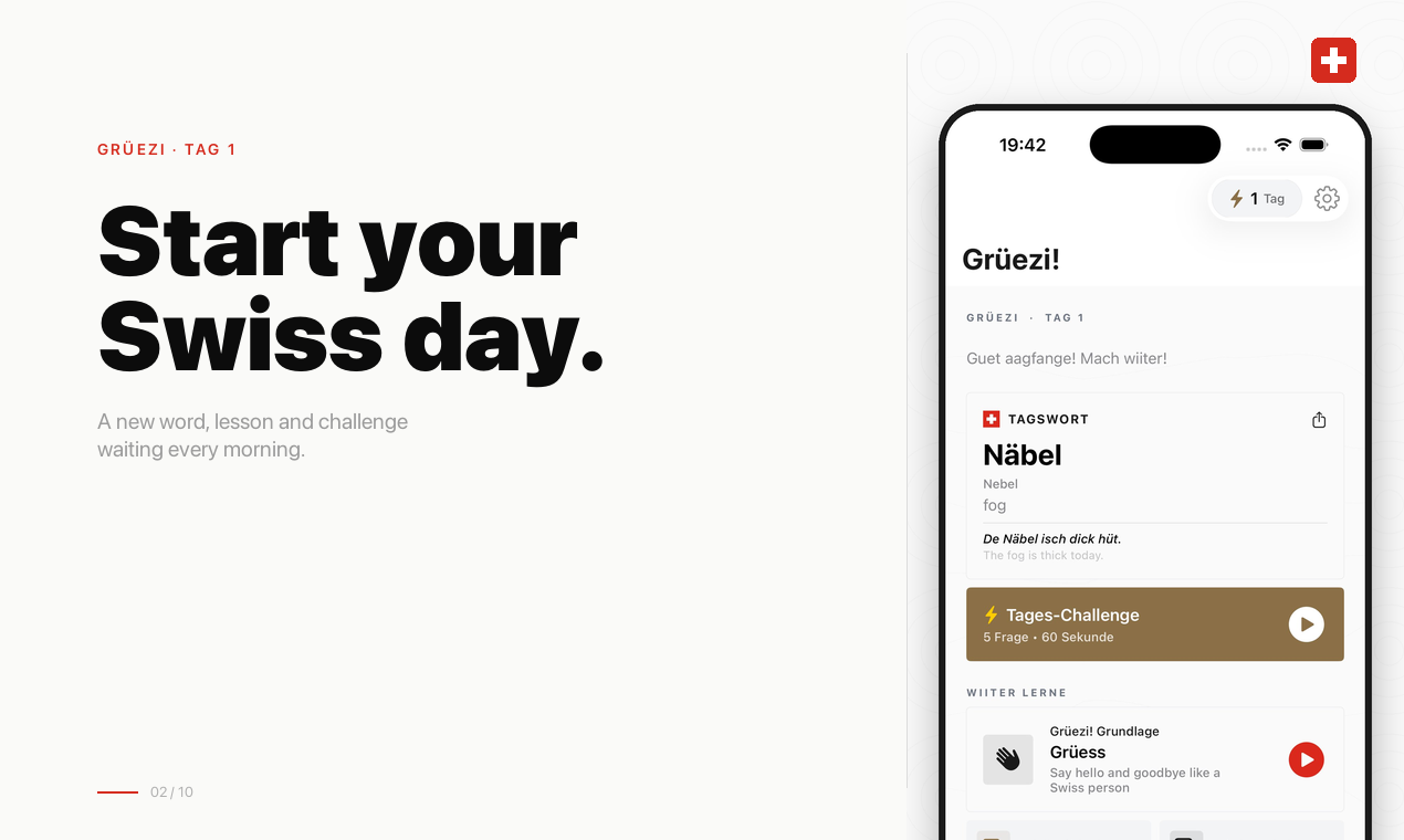 Grüezi - Learn Swiss German gallery image