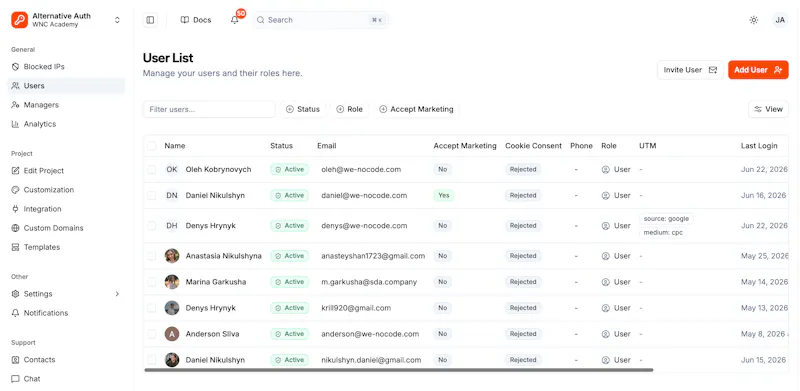Alternative Auth screenshot 4