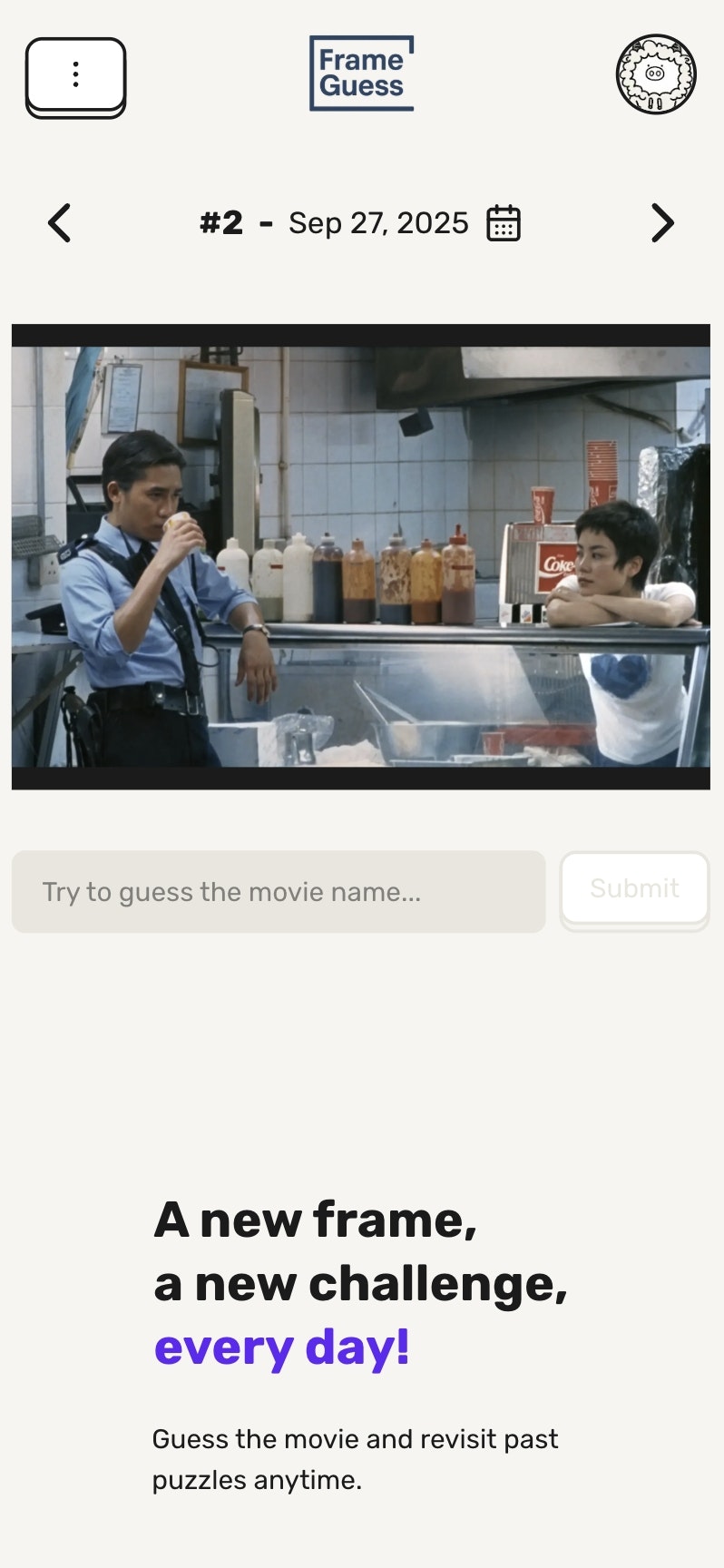 Média CadreGuess - Un jeu de devinettes cinématographiques pour les vrais cinéphiles 1