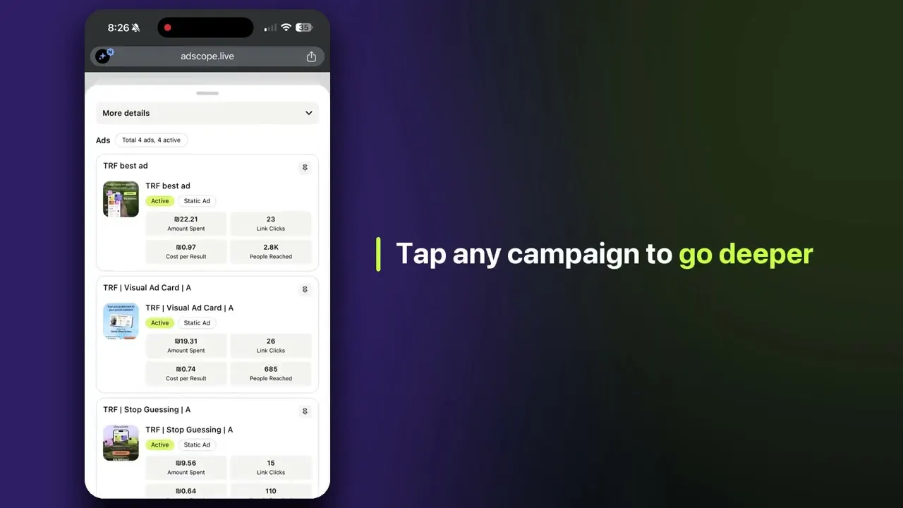 AdScope screenshot 1