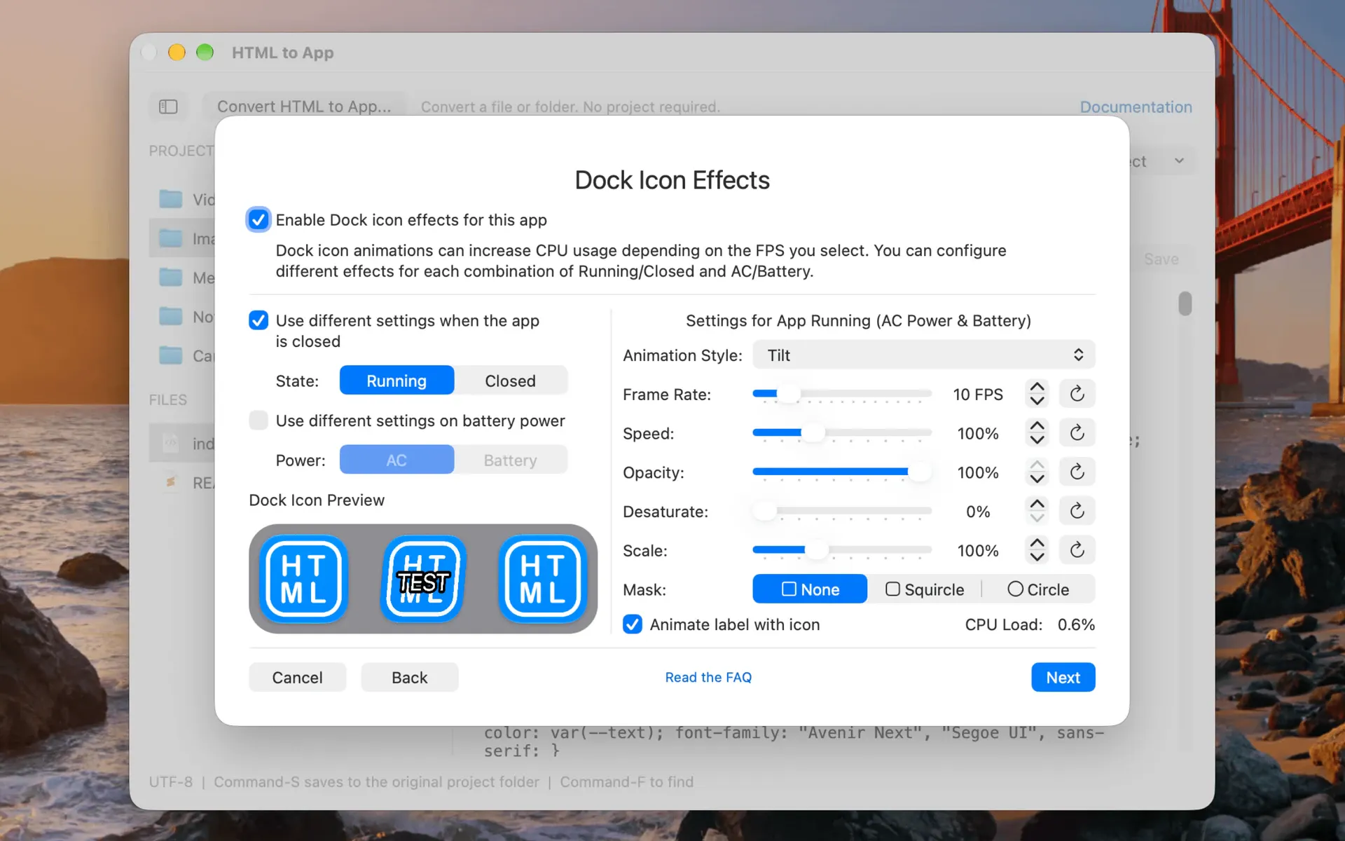 HTML to App gallery image