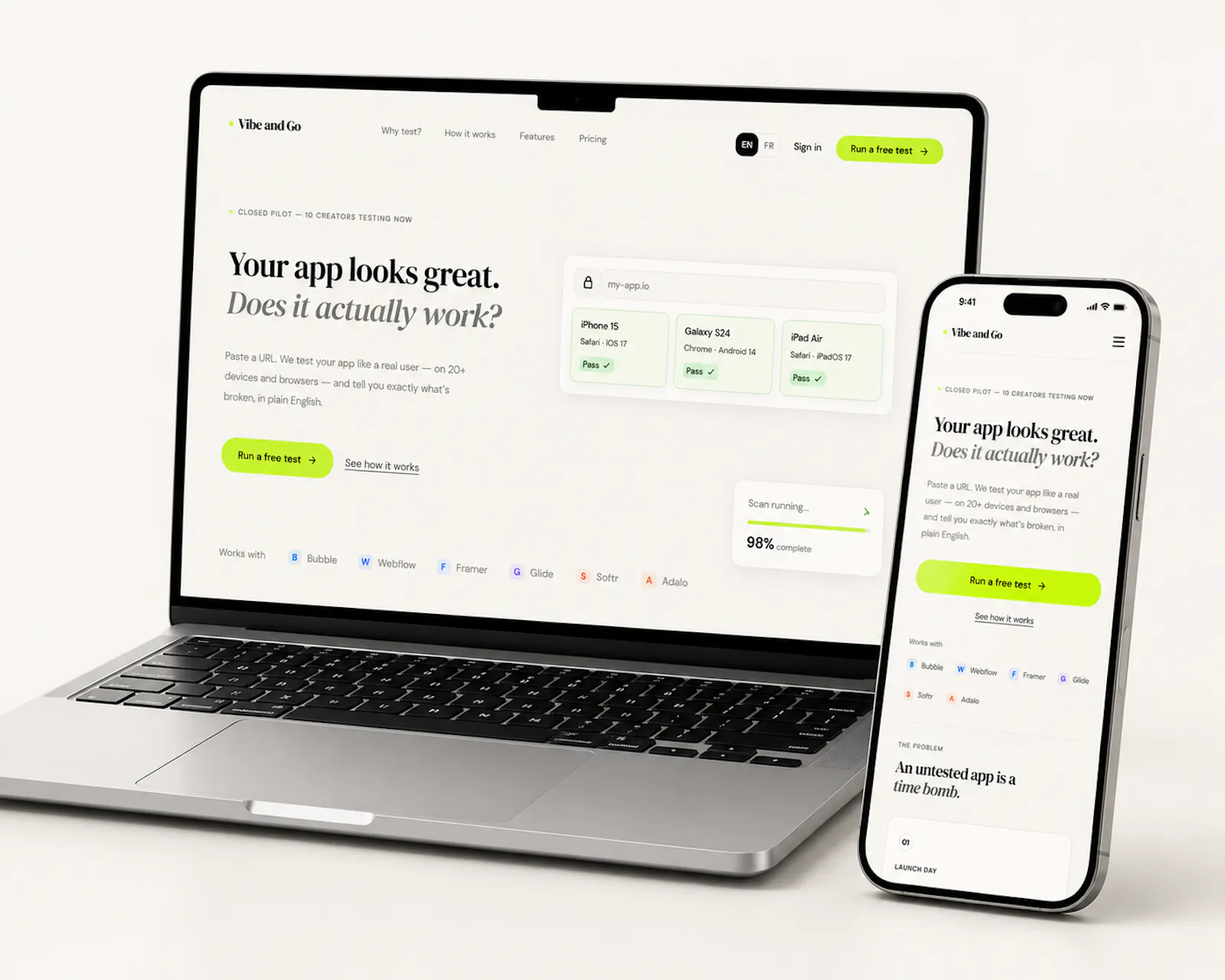 Vibe and Go - Automated QA screenshot 3