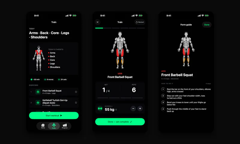Workout Planner - Gym & Home screenshot 1