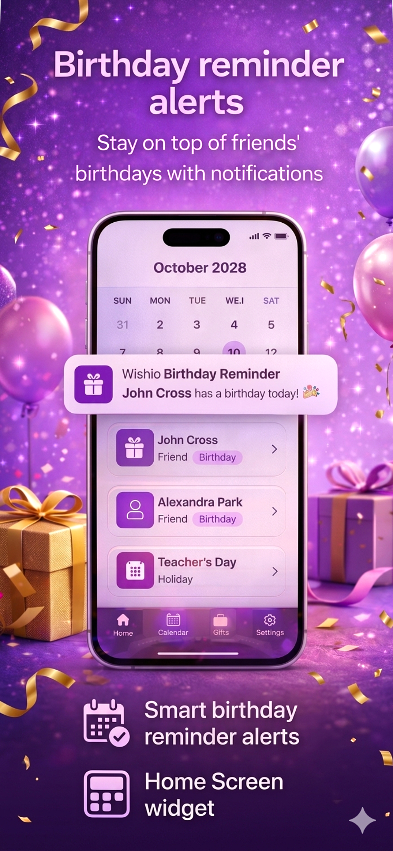 Wishio Birthday reminders gallery image