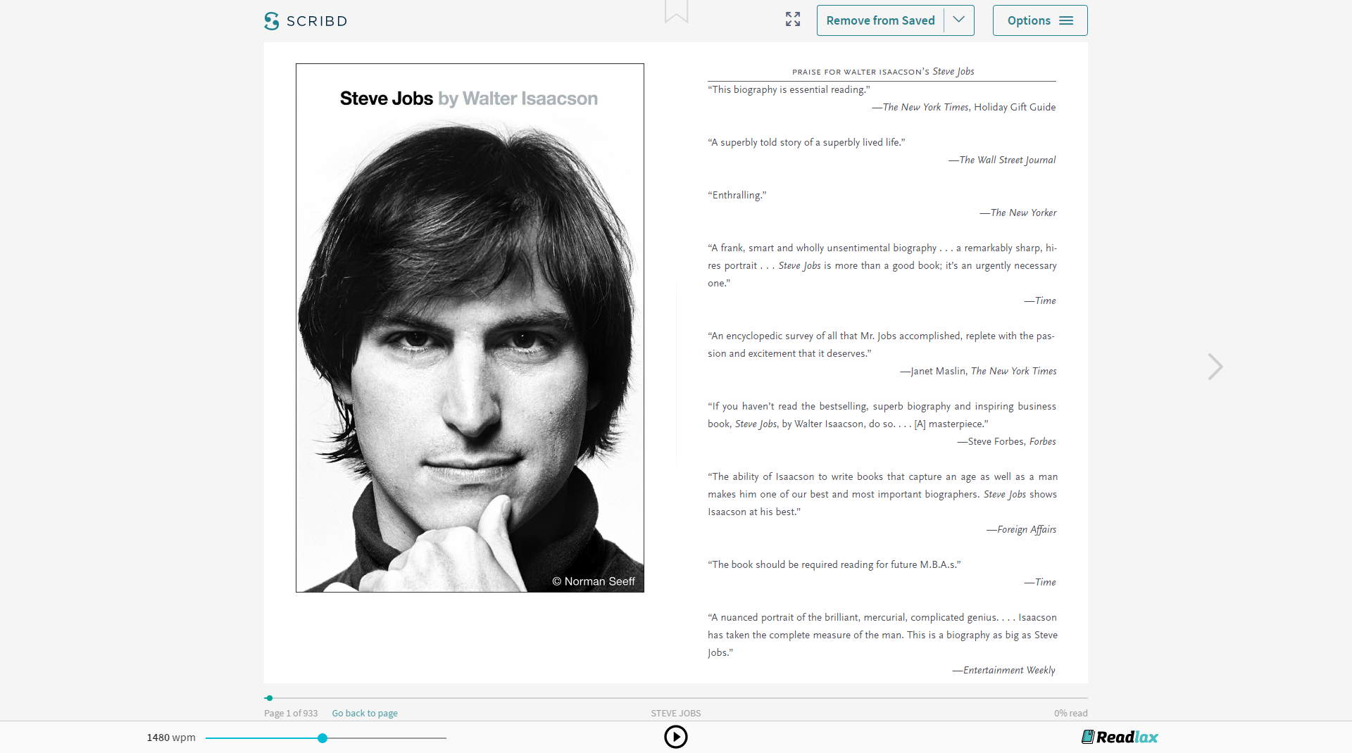 Readlax Chrome Extension gallery image