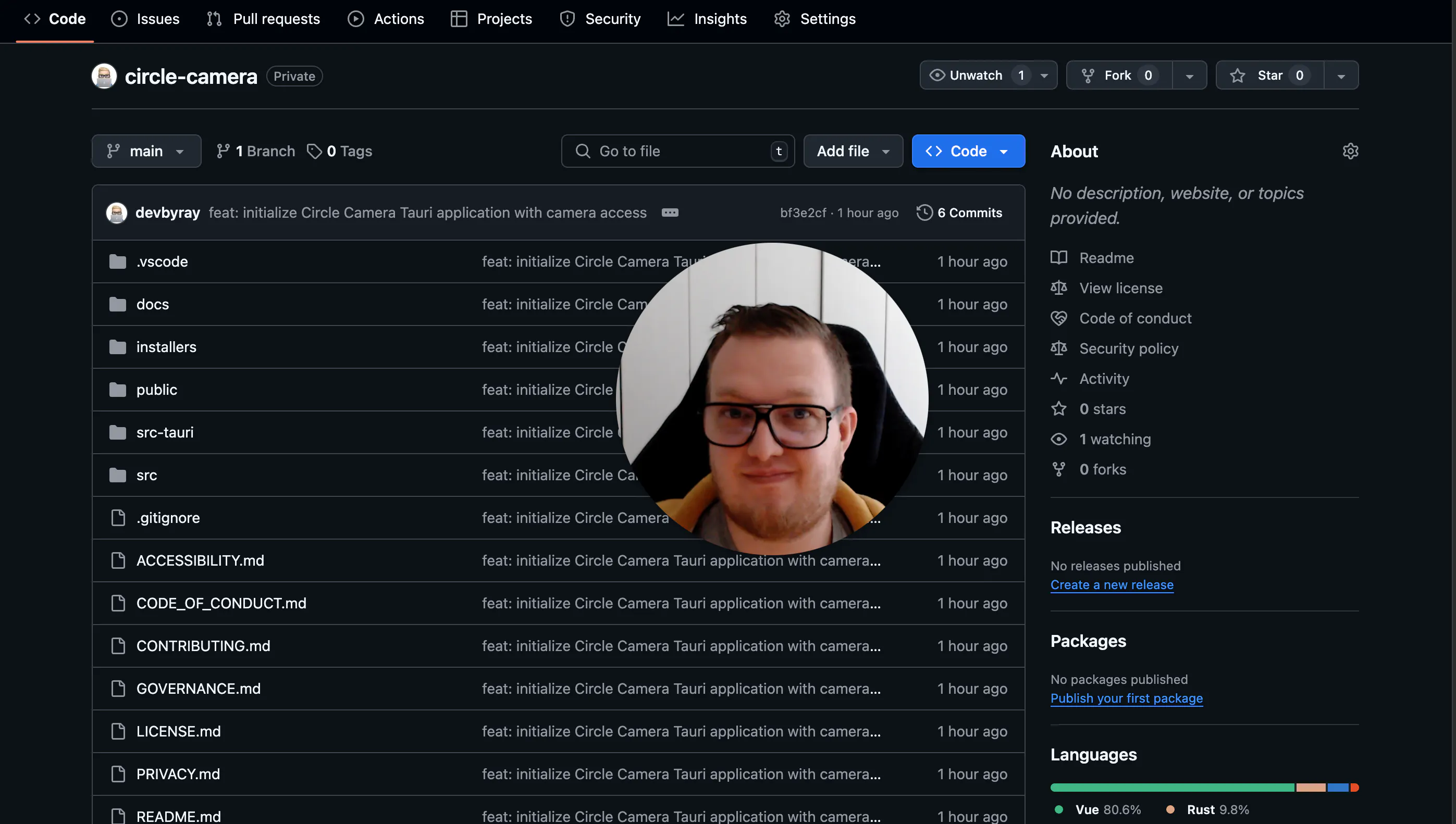 Circle Camera: Minimalist webcam app that displays your camera in a ...