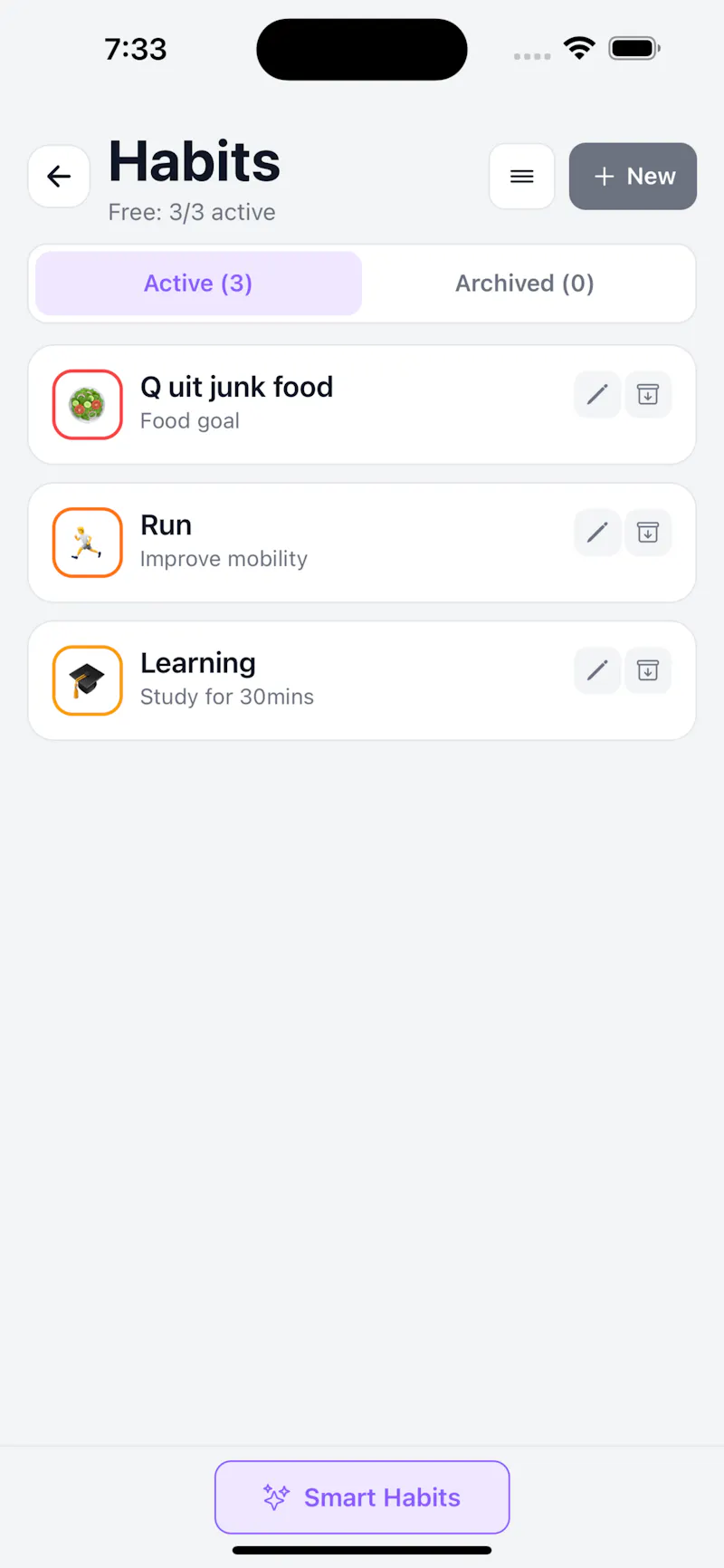 UnlockHabit screenshot 1