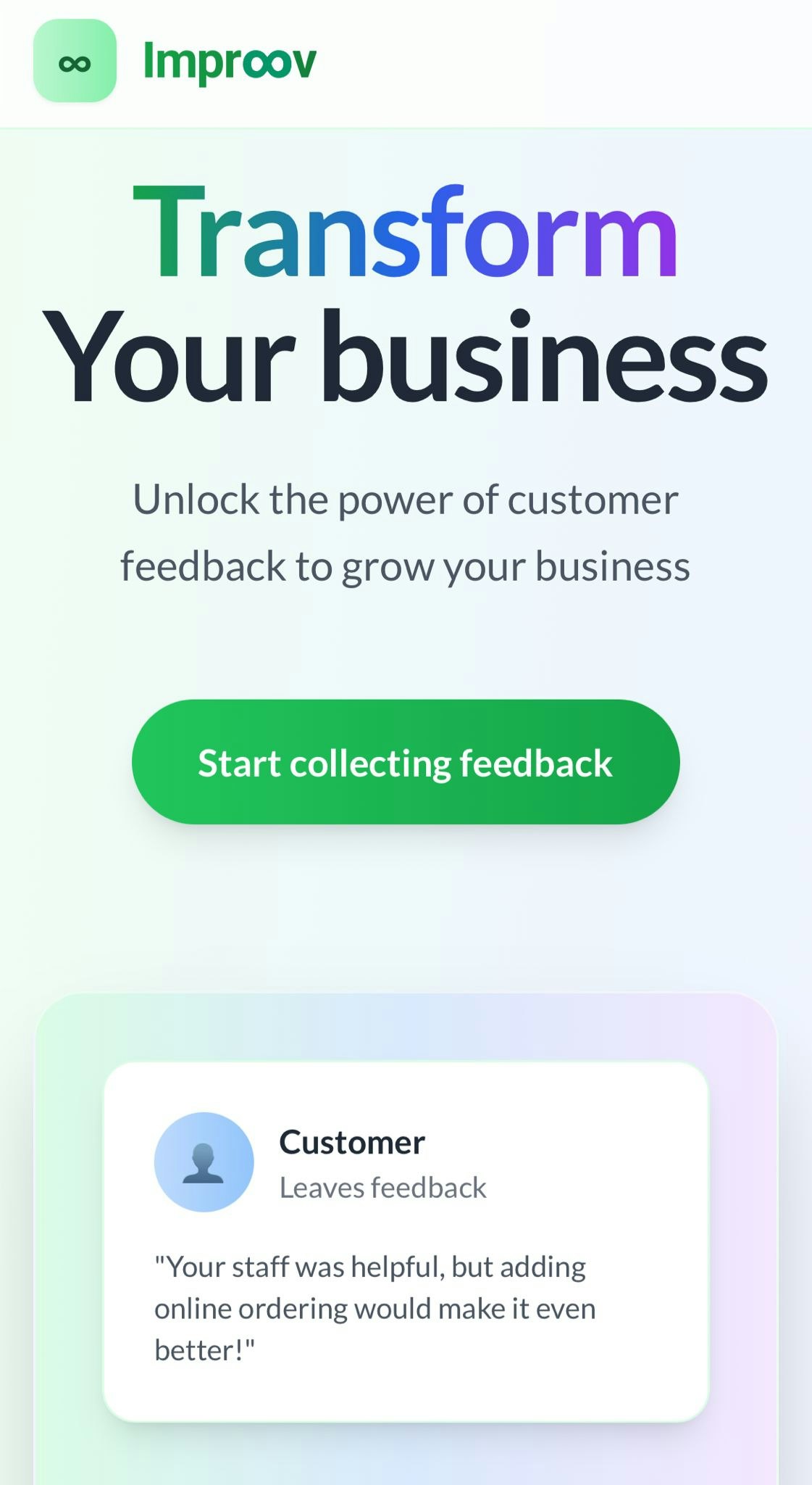 Impr∞v - Customer feedback gallery image