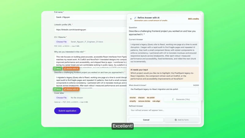 ApplyBtn screenshot 1 (video preview)