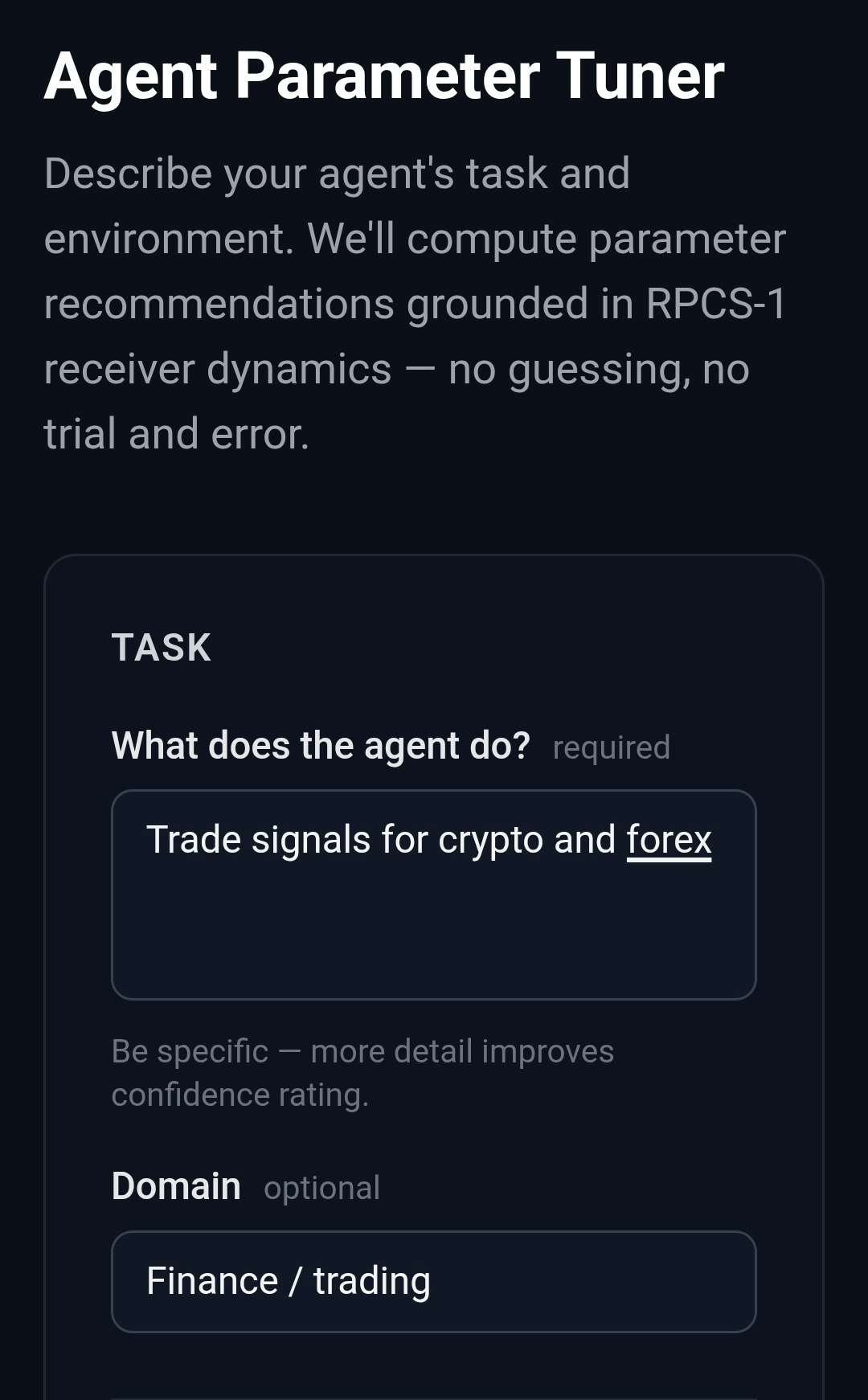 RPCS-1 Agent Tuner gallery image