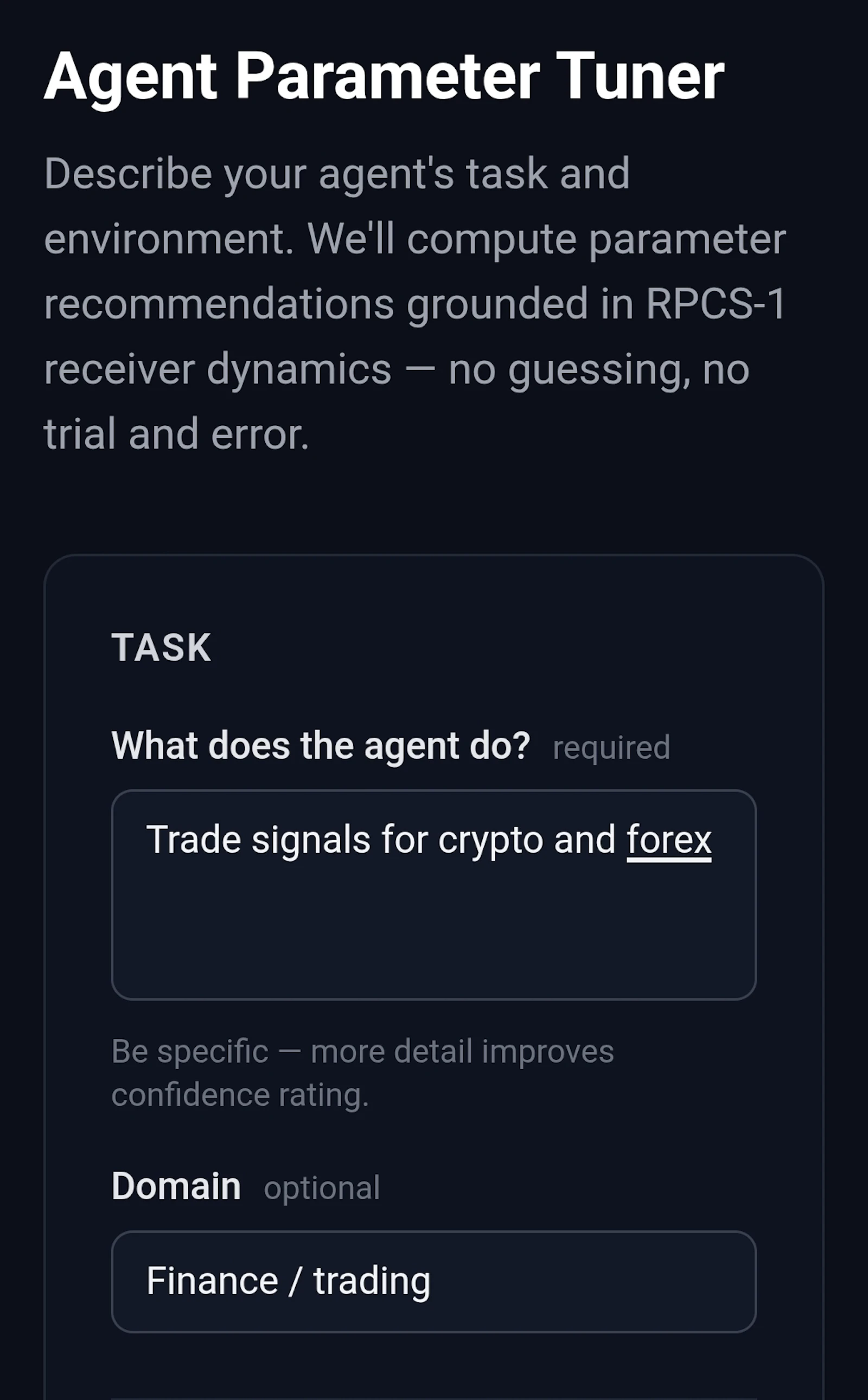 RPCS-1 Agent Tuner screenshot 5