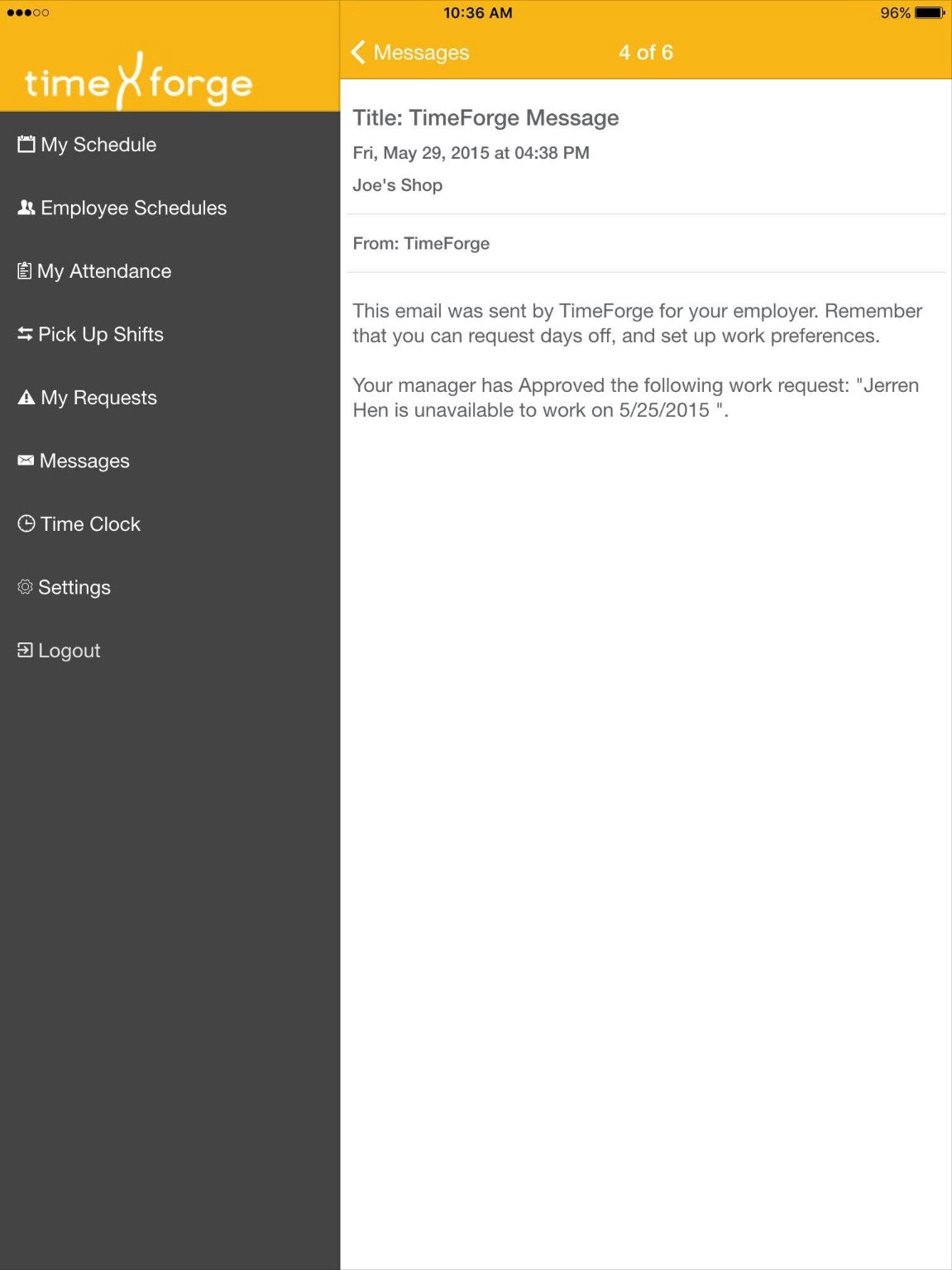 TimeForge Employee by Resolution Systems, Inc. gallery image