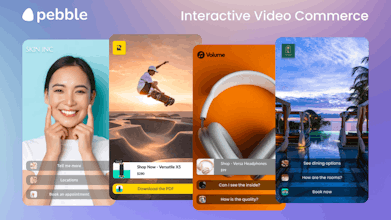 Crea videos interactivos y comprables rápidamente.