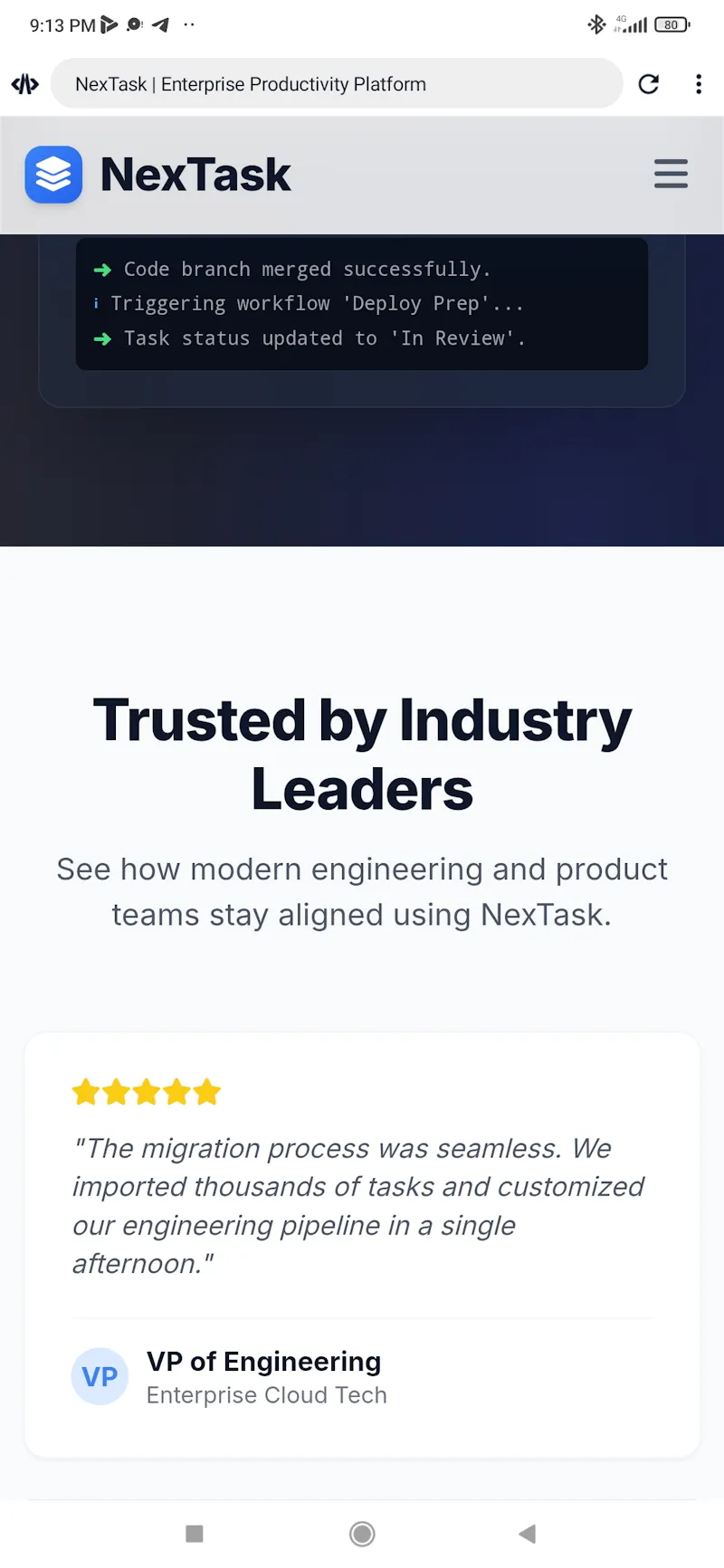 NexTask screenshot 7