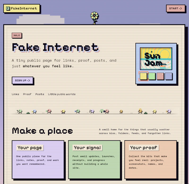 Fake Internet screenshot 2