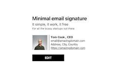 Minimal Email Signature media 1