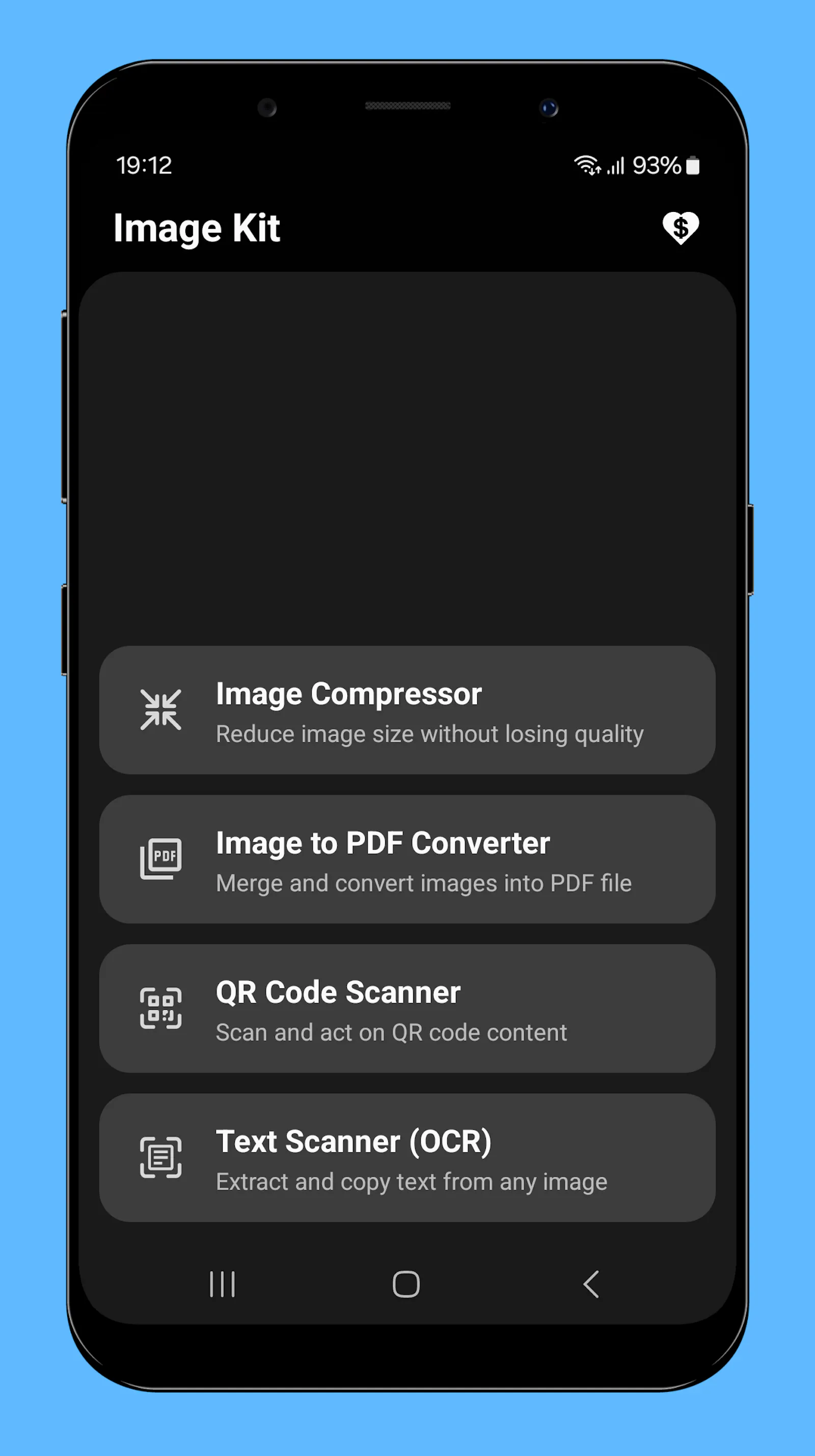 Image Kit - OCR, PDF, QR scan, Compress screenshot 2