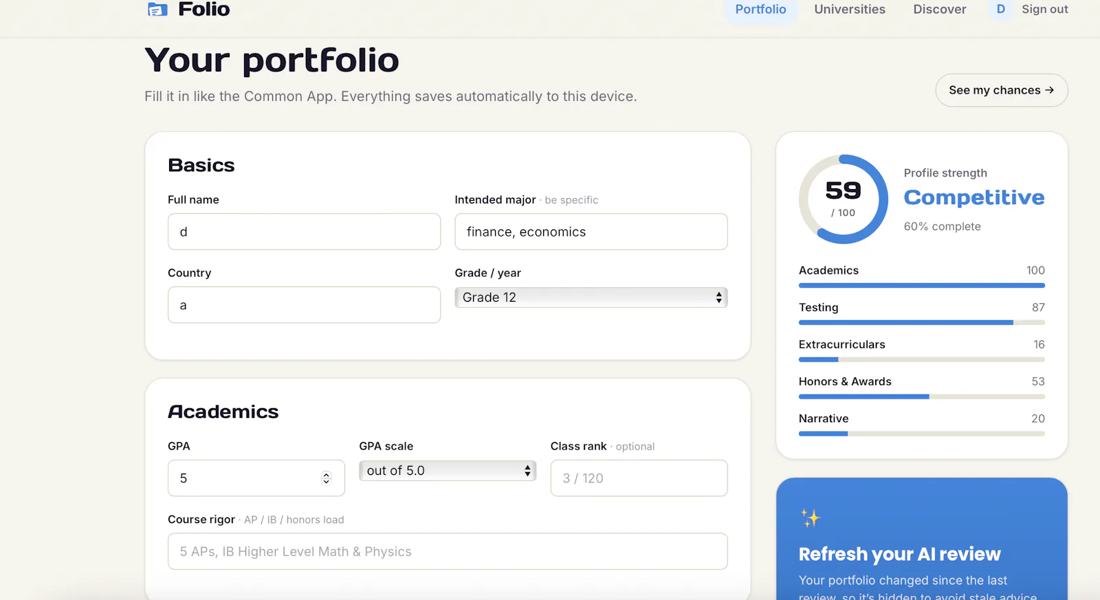 folio ai  screenshot 2