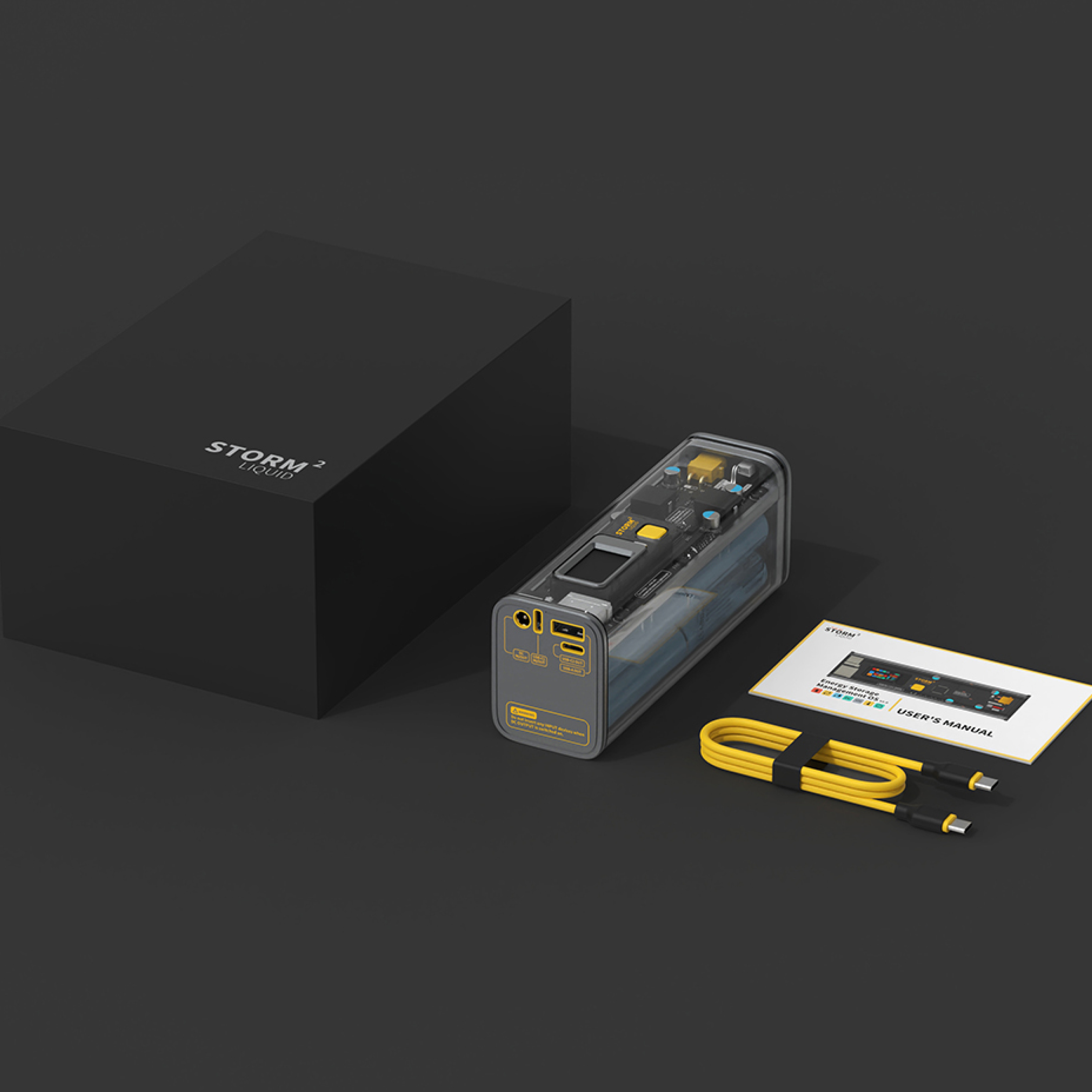 SHARGEEK 100W EDC Transparent Power Bank gallery image