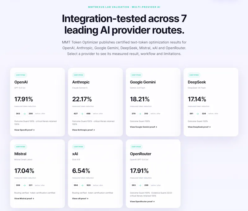 MMT Token Optimizer screenshot 2
