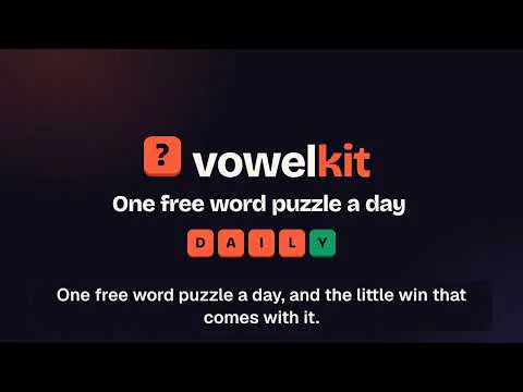 Vowelkit: Daily Word Guessing Game gallery image