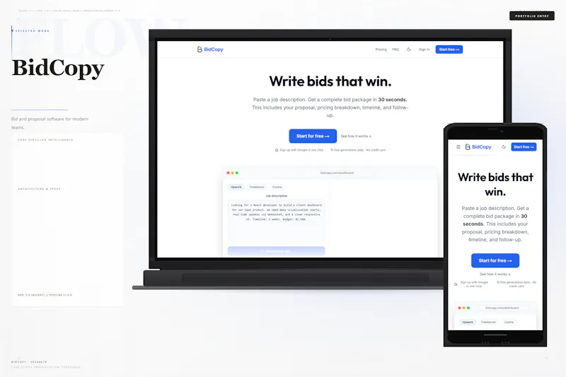 BidCopy screenshot 2
