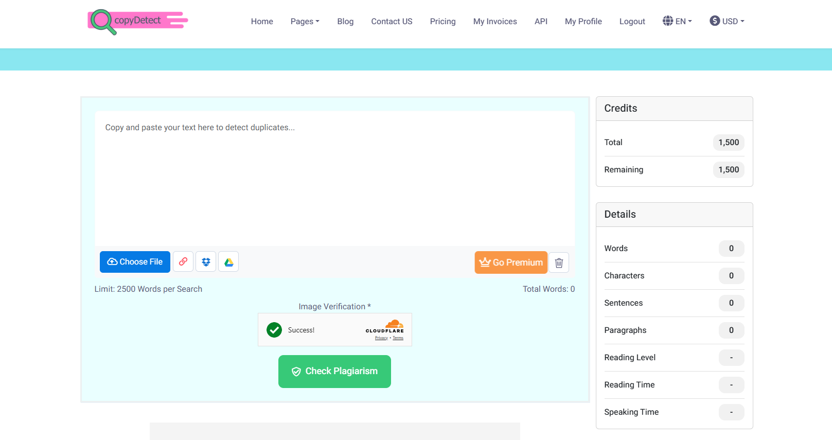 CopyDetect - Screenshot 2 showing product features and functionality
