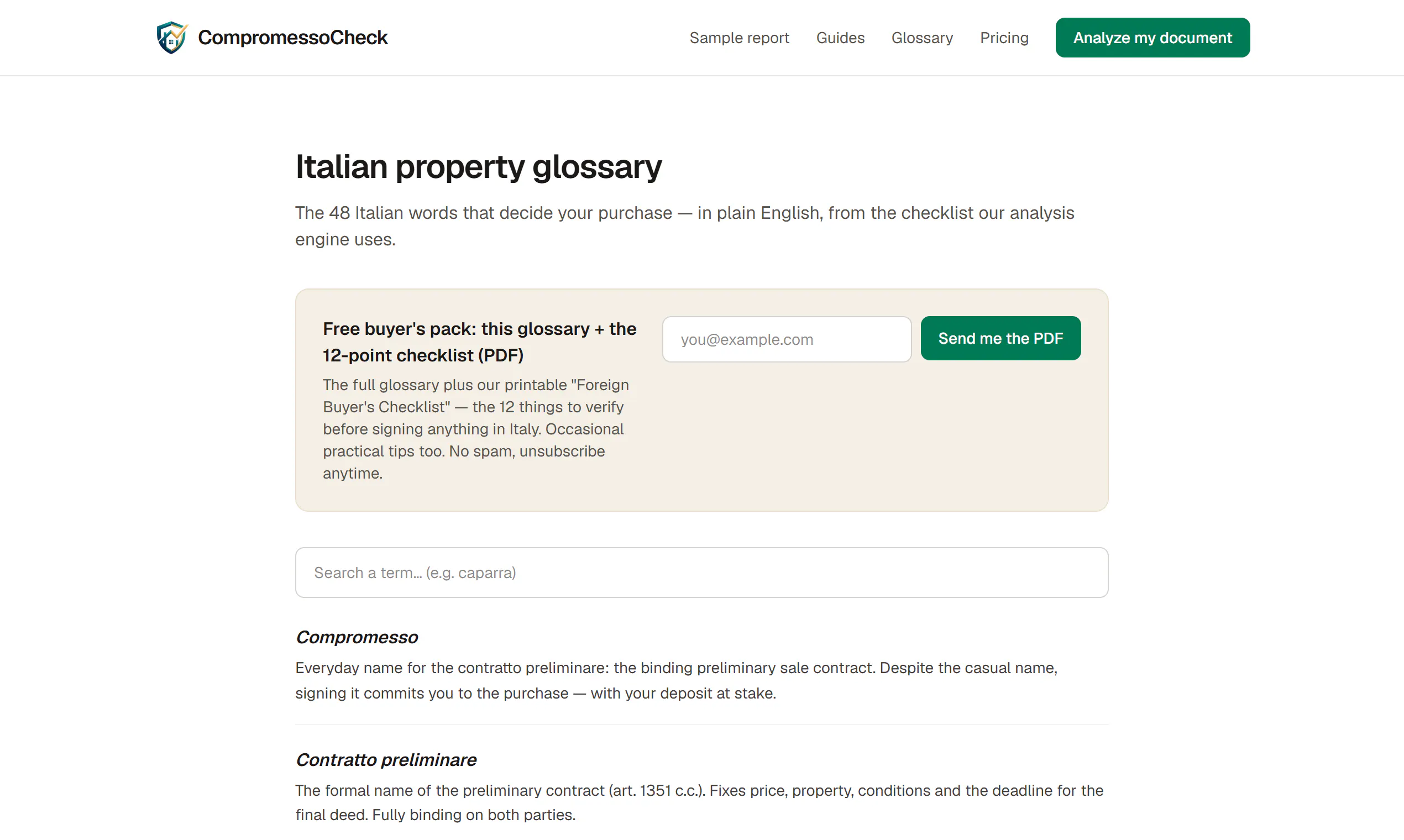 CompromessoCheck 截图 1