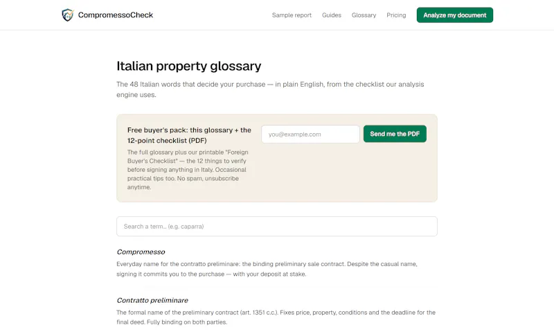 CompromessoCheck screenshot 1