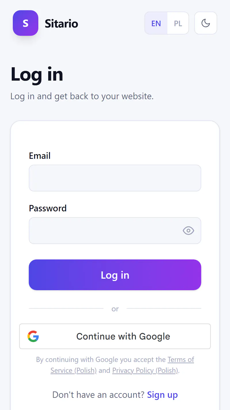 Sitario - website builder screenshot 4