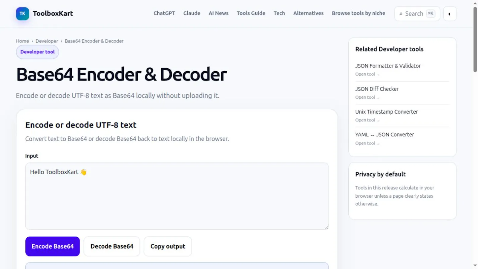Base64 Encoder & Decoder screenshot 1