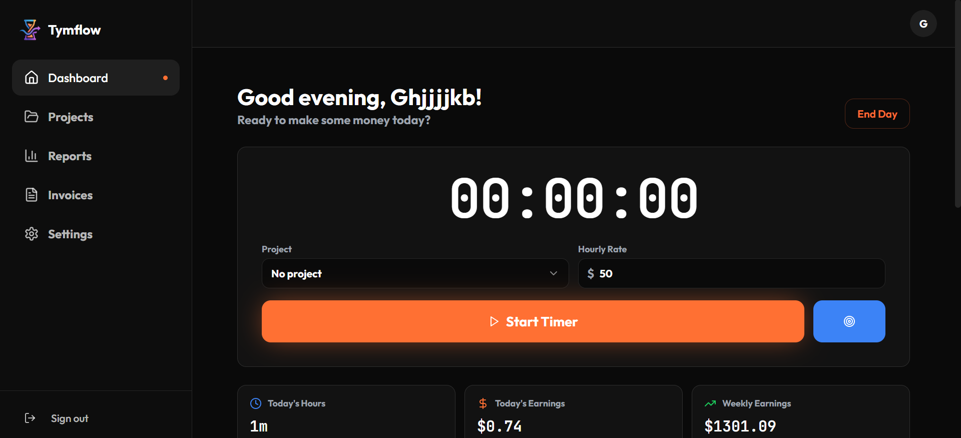 Tymflow - Screenshot 2 showing product features and functionality